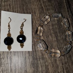 Earrings and necklace set